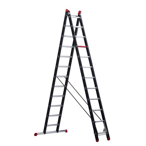 altrex ladder mounter zr2060 2x12 werkhoogte 6.9mtr.â a stand 4.3mtr.