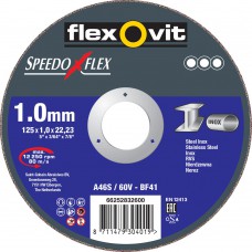 FLEXOVIT DOORSLIJPSCHIJF SP A46/60V-INOX 115X1X22.2 BF41 ( a 1 st  )