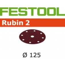 FESTOOL SCHUURSCHIJF RUBIN STFD125/8 P120 PAK A 50 STUKS ( a 1 PAK )
