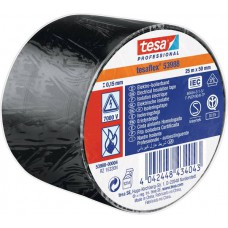 TESA ISOLATIETAPE 53988 ZACHT PVC ZWART DIKTE 0.15MM 50MM ROL 25MTR ( a 1 ROL )