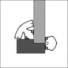 ELLEN FINPROTECT PLUS 5090 WIT RAL9010 2500MM VINGERBESCHERMINGSPROFIEL ( a 1 SET )