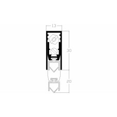 LUVEMA VALDORPEL EPDM-RUBBER SLAG:20MM T020 103CM 113X30MM 35DB ( a 1 st  )